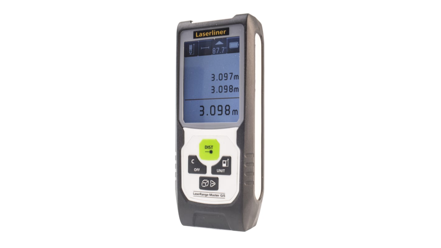 Laserliner LCD激光测距仪, LaserRange-Master Gi5型号, 精确度± 2 mm, 测量范围0.05→ 50.m, 英制, 公制, Class 2