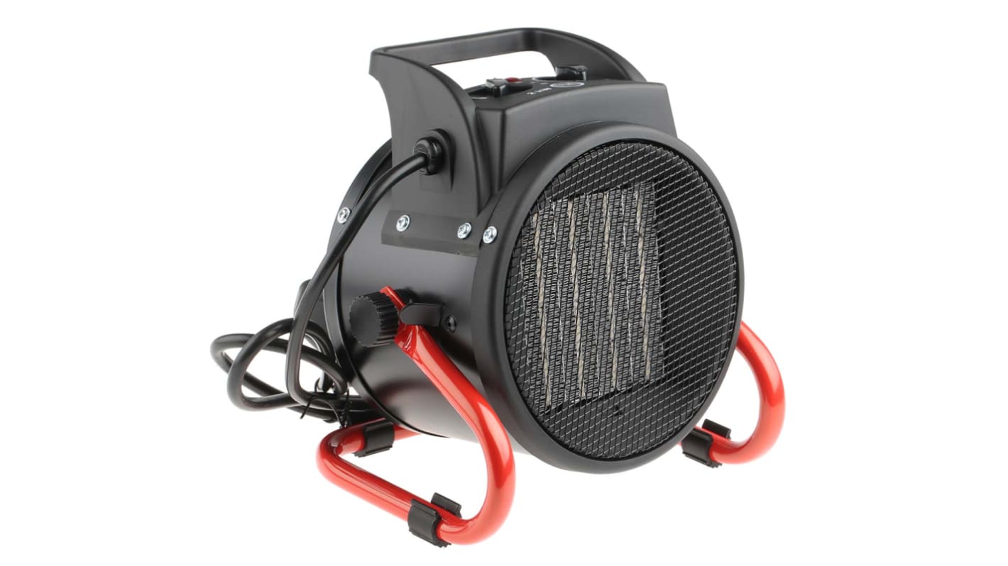 RS PRO 2kW Fan Heater, Floor Mounted, Type G - British 3-pin