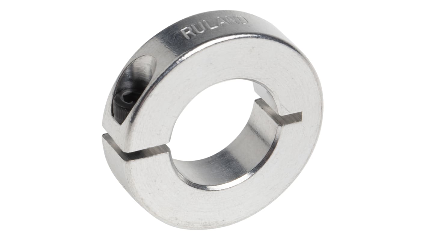 Ruland Shaft Collar One Piece Clamp Screw, Bore 16mm, OD 30mm, W 8mm, Aluminium