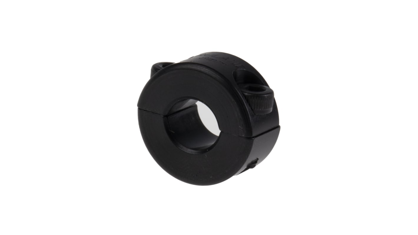 Ruland Shaft Collar, Two Piece, Clamp Screw, Bore 8mm, OD 18mm, W 9mm, Carbon Steel