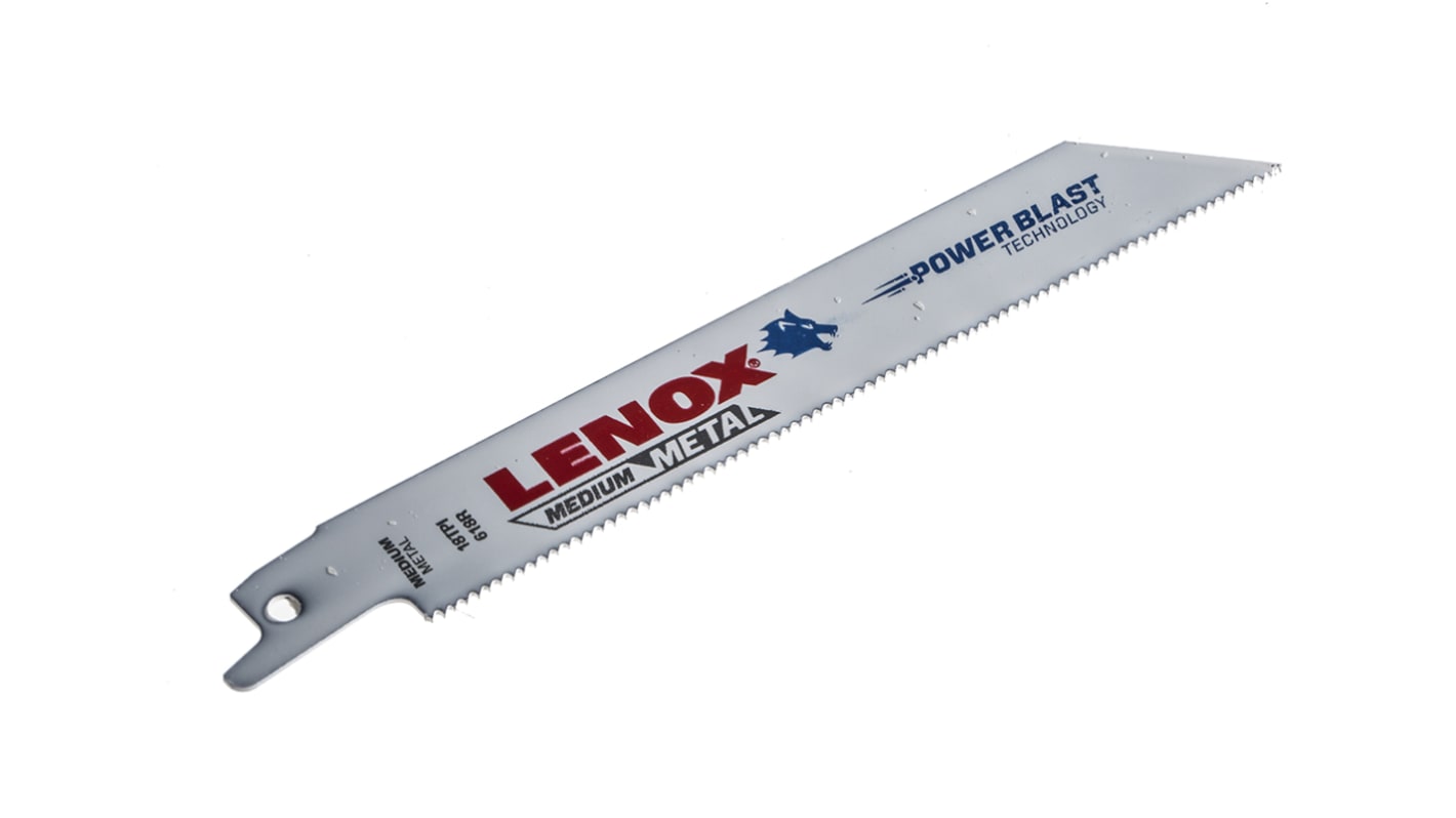 Lenox, 18 Teeth Per Inch 152mm Cutting Length Reciprocating Saw Blade, Pack of 5