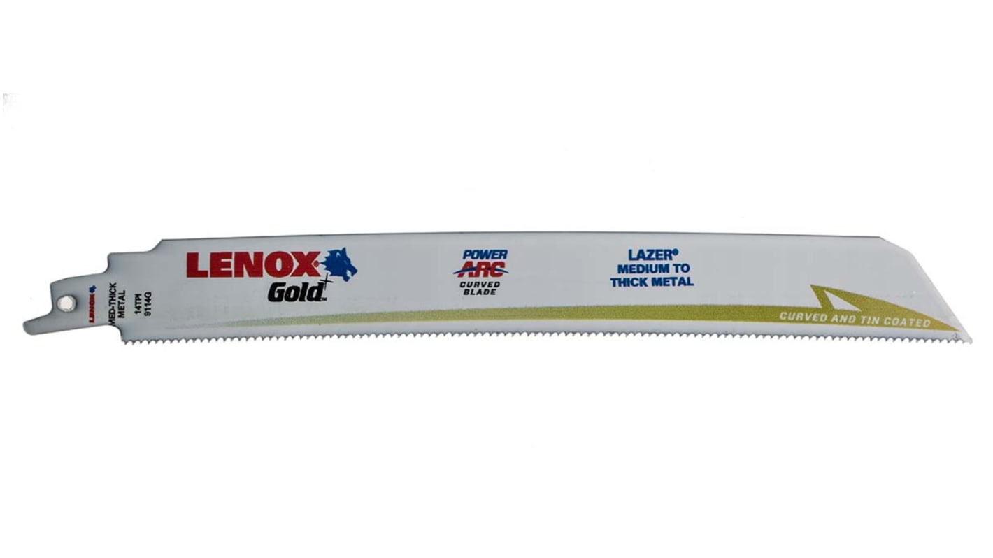 Lenox, 14 Teeth Per Inch 229mm Cutting Length Reciprocating Saw Blade, Pack of 5