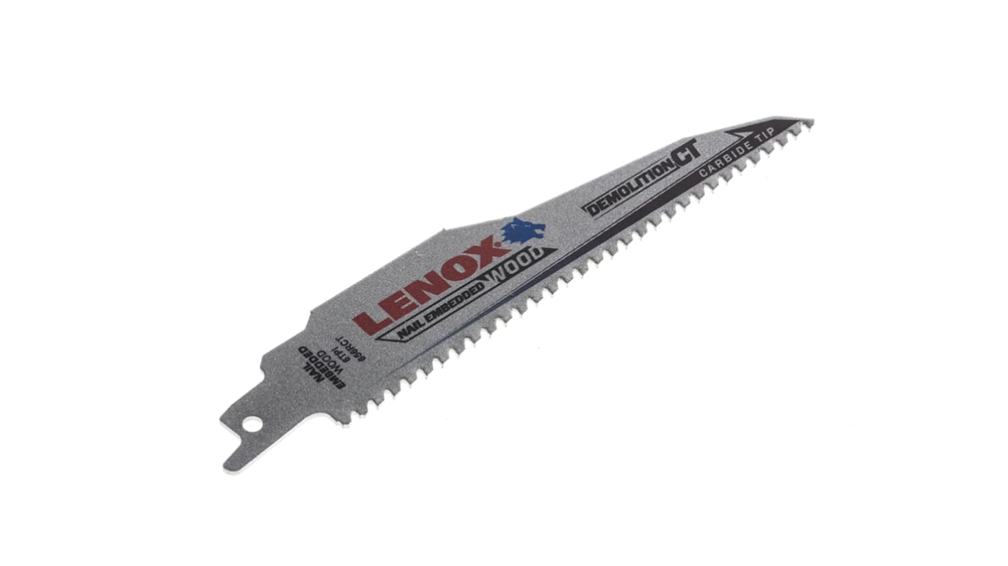 Lenox, 6 Teeth Per Inch 152mm Cutting Length Reciprocating Saw Blade, Pack of 1