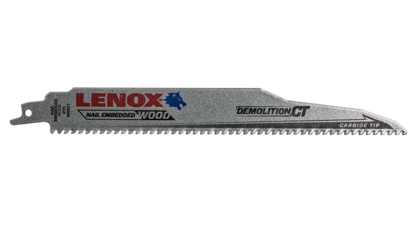 Lenox, 6 Teeth Per Inch 229mm Cutting Length Reciprocating Saw Blade, Pack of 1