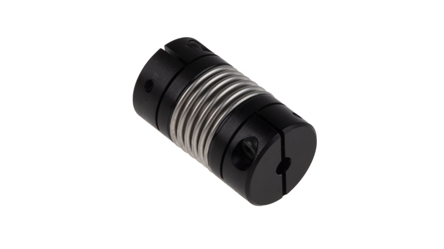 Ruland Bellows Coupling, 15mm Outside Diameter, 3mm Bore, 27.2mm Length Coupler