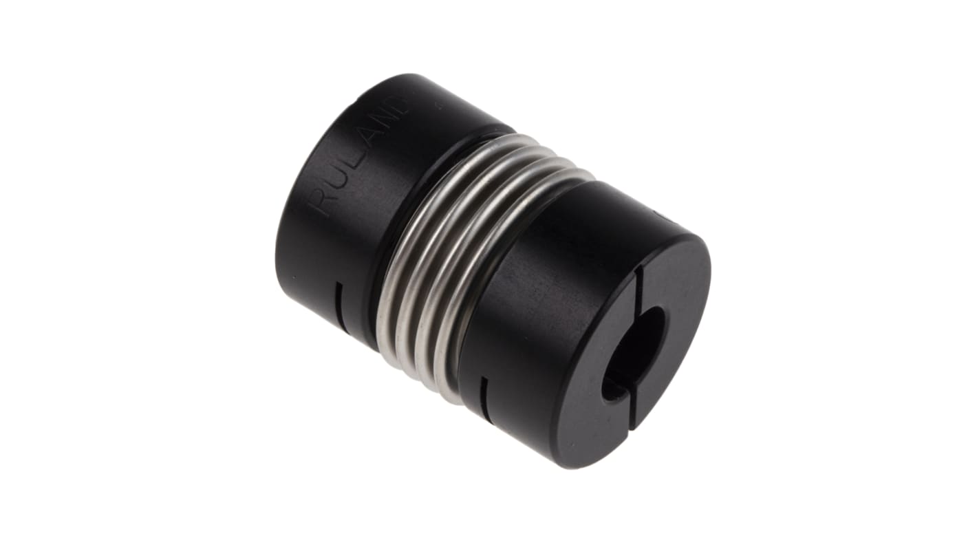 Ruland Bellows Coupling, 25mm Outside Diameter, 10mm Bore, 33.3mm Length Coupler