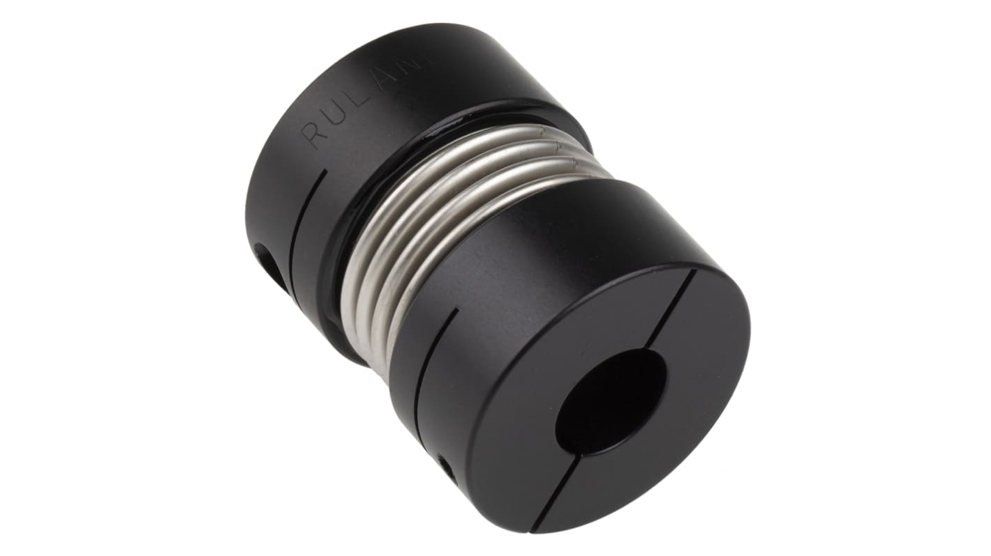 Ruland Bellows Coupling, 41.3mm Outside Diameter, 20mm Bore, 50.8mm Length Coupler