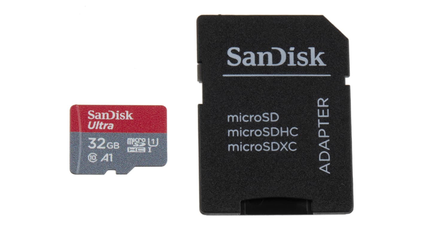 Sandisk 32 GB MicroSDHC Micro SD Card, Class 10, UHS-1 U1