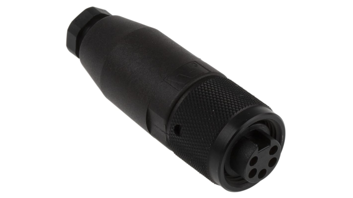Alpha Wire Connector, 5 Contacts, Cable Mount, 7/8 Connector, Socket, Female, IP67, Alpha Connect Series