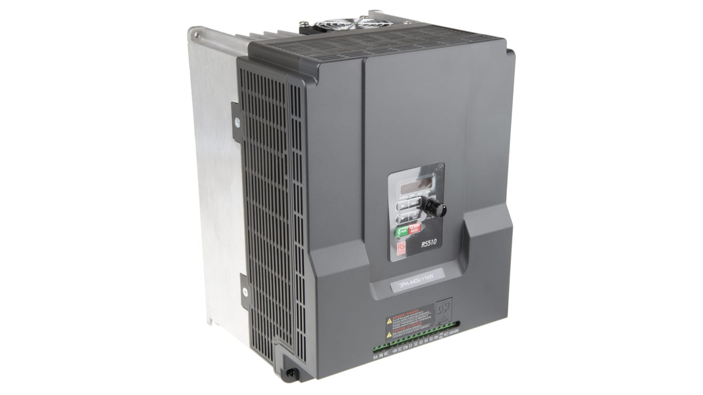 RS PRO 3-Phasen Frequenzumrichter 11 kW 380 → 480 V ac / 26,4 A 599Hz