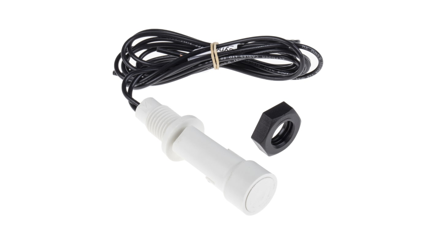 Sensata Cynergy3 LLF 70 Series Horizontal External Polypropylene Float Switch, Float, 1m Cable, SPNO, 300V ac Max, 300V