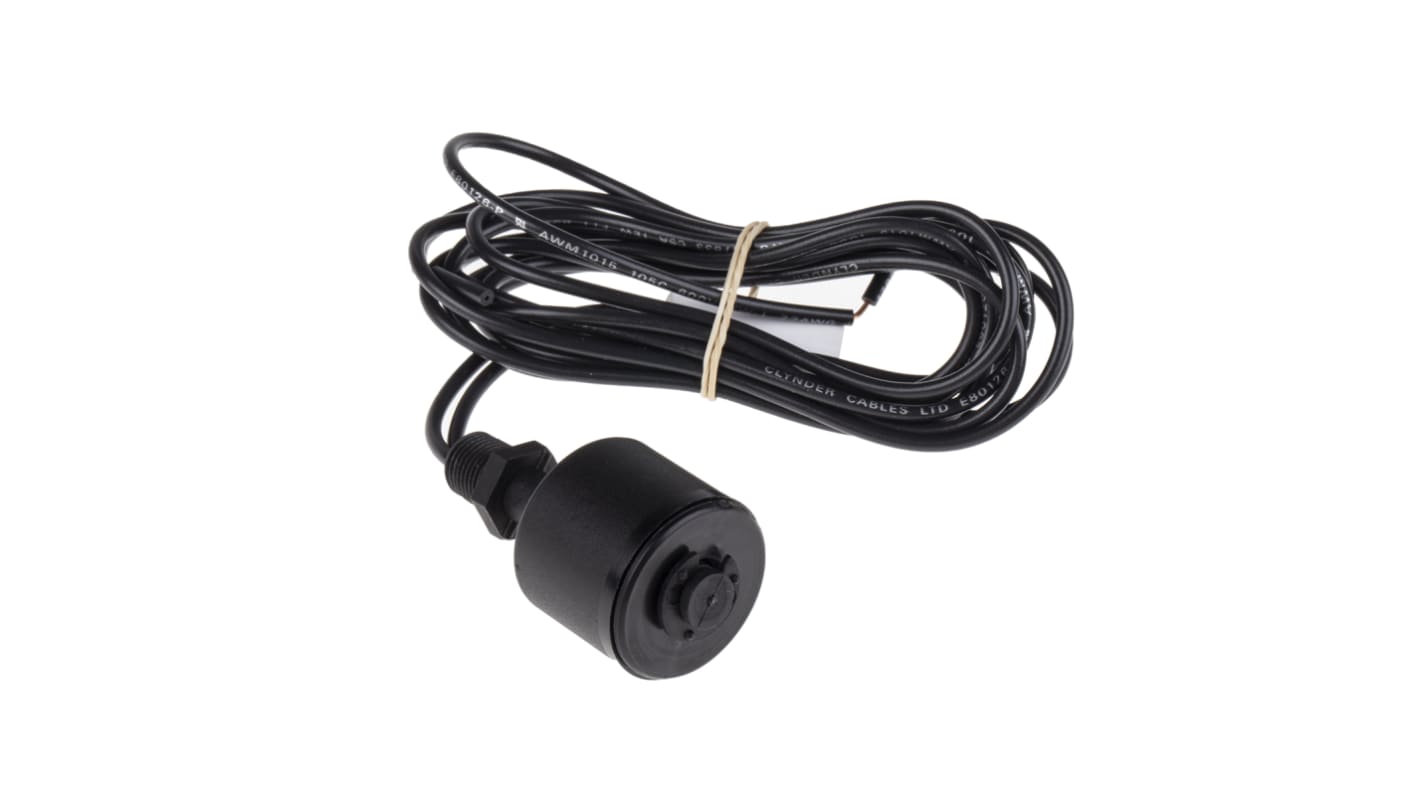 RS PRO 尼龙浮球开关, 垂直安装, NO/NC, 最大直流120V, 最高+75°C, 线长1m