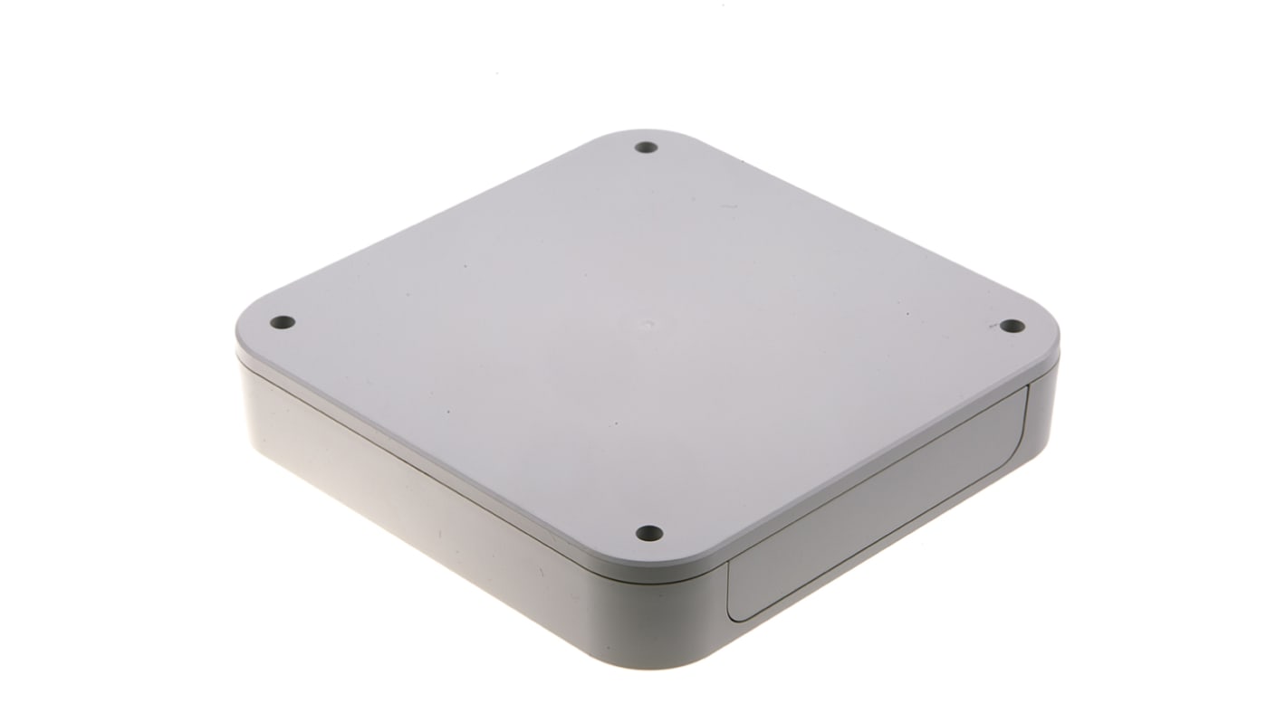 Takachi Electric Industrial PF Series White ABS Enclosure, IP40, White Lid, 150 x 150 x 30mm