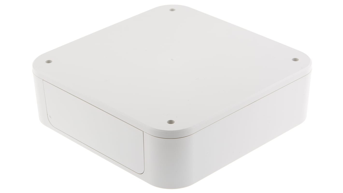 Takachi Electric Industrial PF Series White ABS Enclosure, IP40, White Lid, 200 x 200 x 60mm