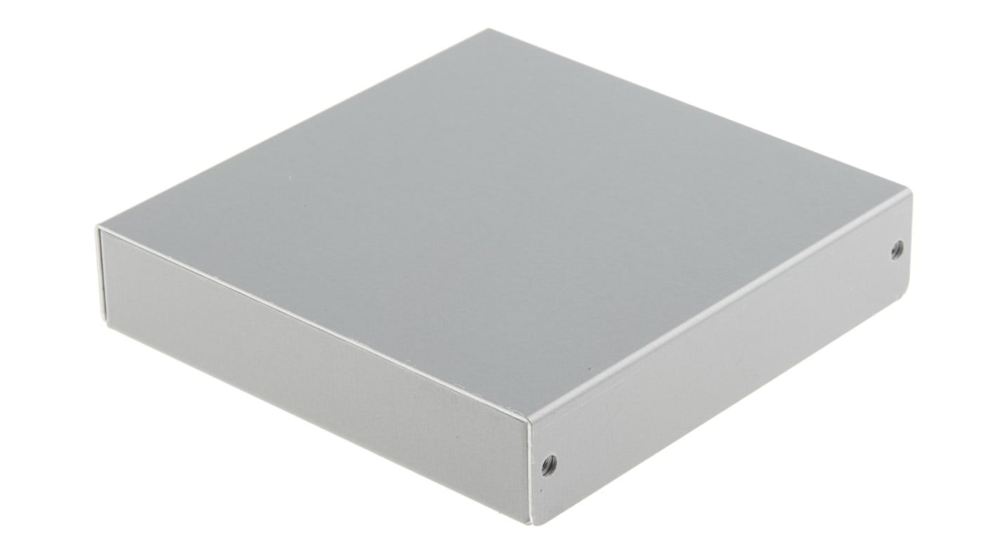 Takachi Electric Industrial MB Series Silver Aluminium Enclosure, Silver Lid, 120 x 120 x 25mm