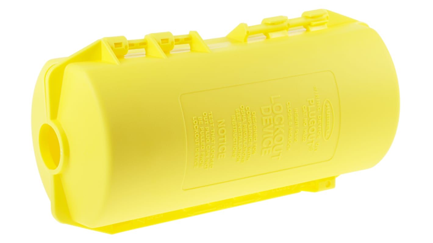 Brady Yellow 4-Lock Polypropylene Electrical Plug Lockouts, 9.91mm Shackle