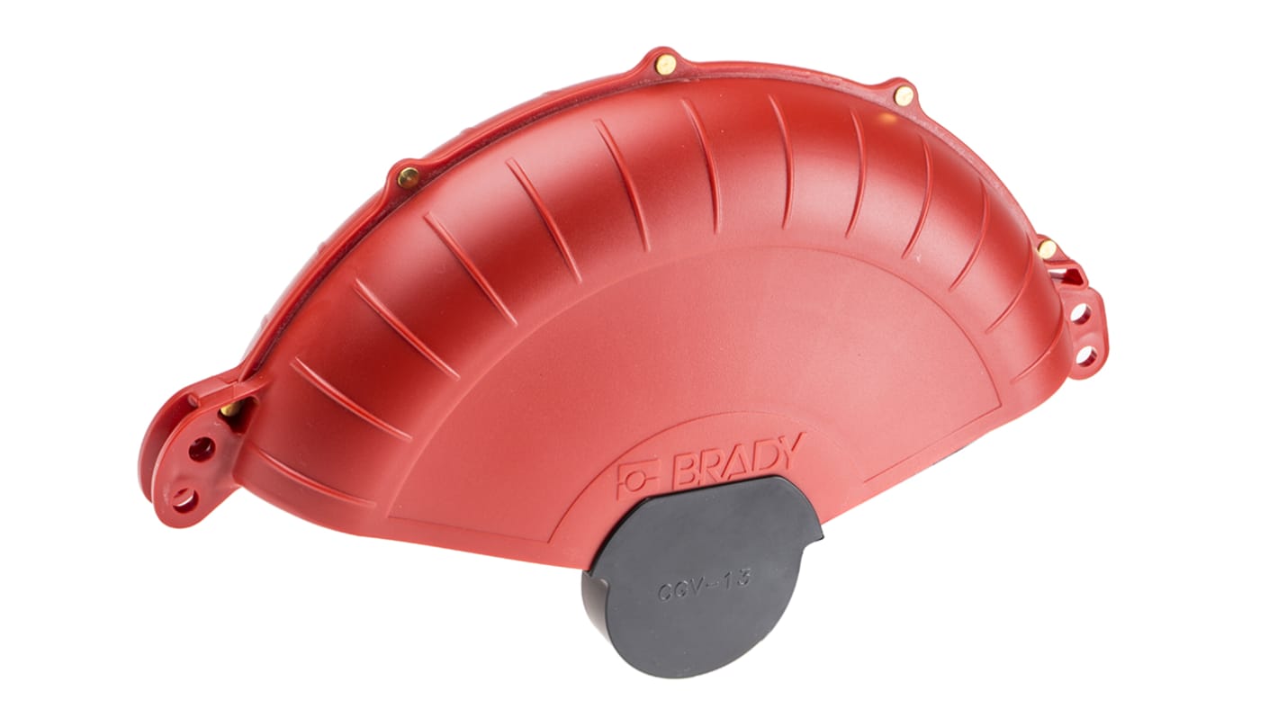 Brady Red 2-Lock ABS Gate Valve Lockout, 9.65mm Shackle, 178mm Attachment