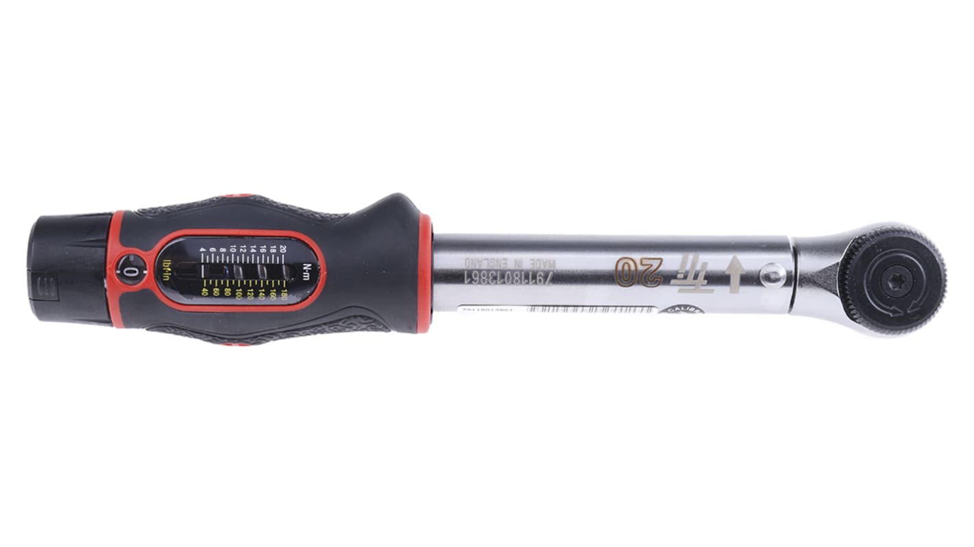 Norbar Torque Tools Click Torque Wrench, 4 → 20Nm, 3/8 in Drive, Square Drive