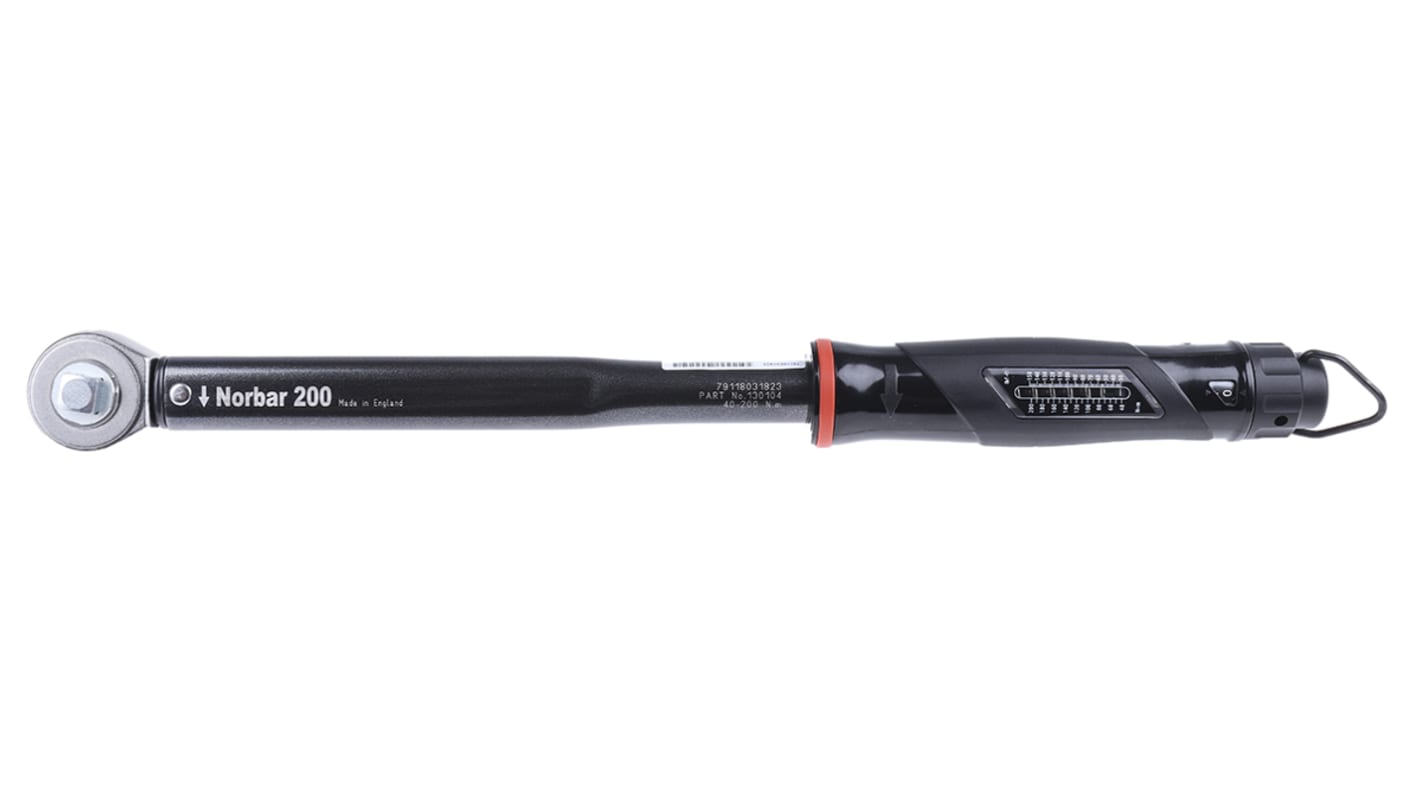 Norbar Torque Tools Momentnøgle med kliklyd 1/2 tomme Firkant fæste, 40 → 200Nm