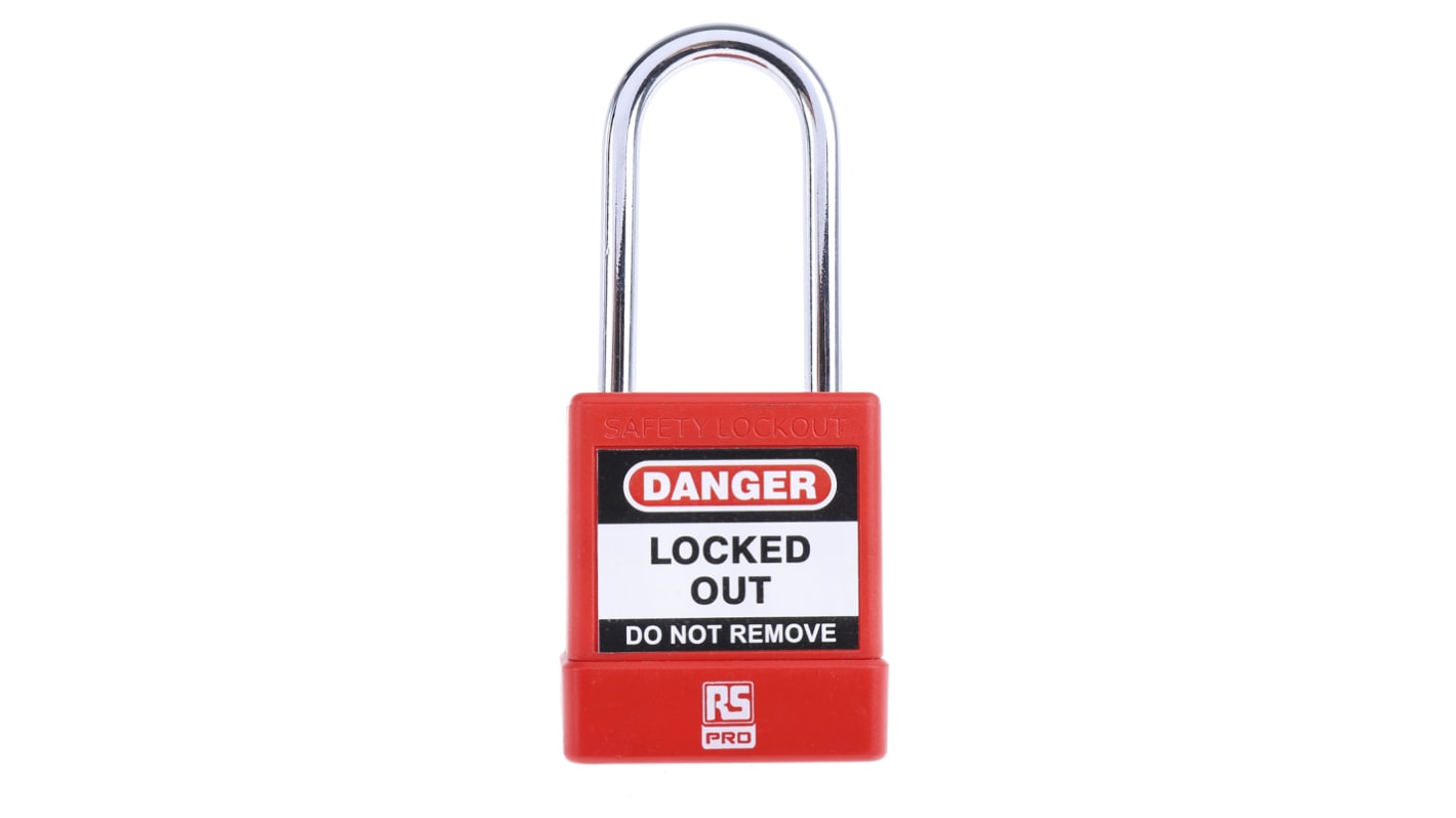 Lucchetti di sicurezza con blocco RS PRO in ABS, Acciaio, 1 foro di bloccaggio, grillo da 5mm