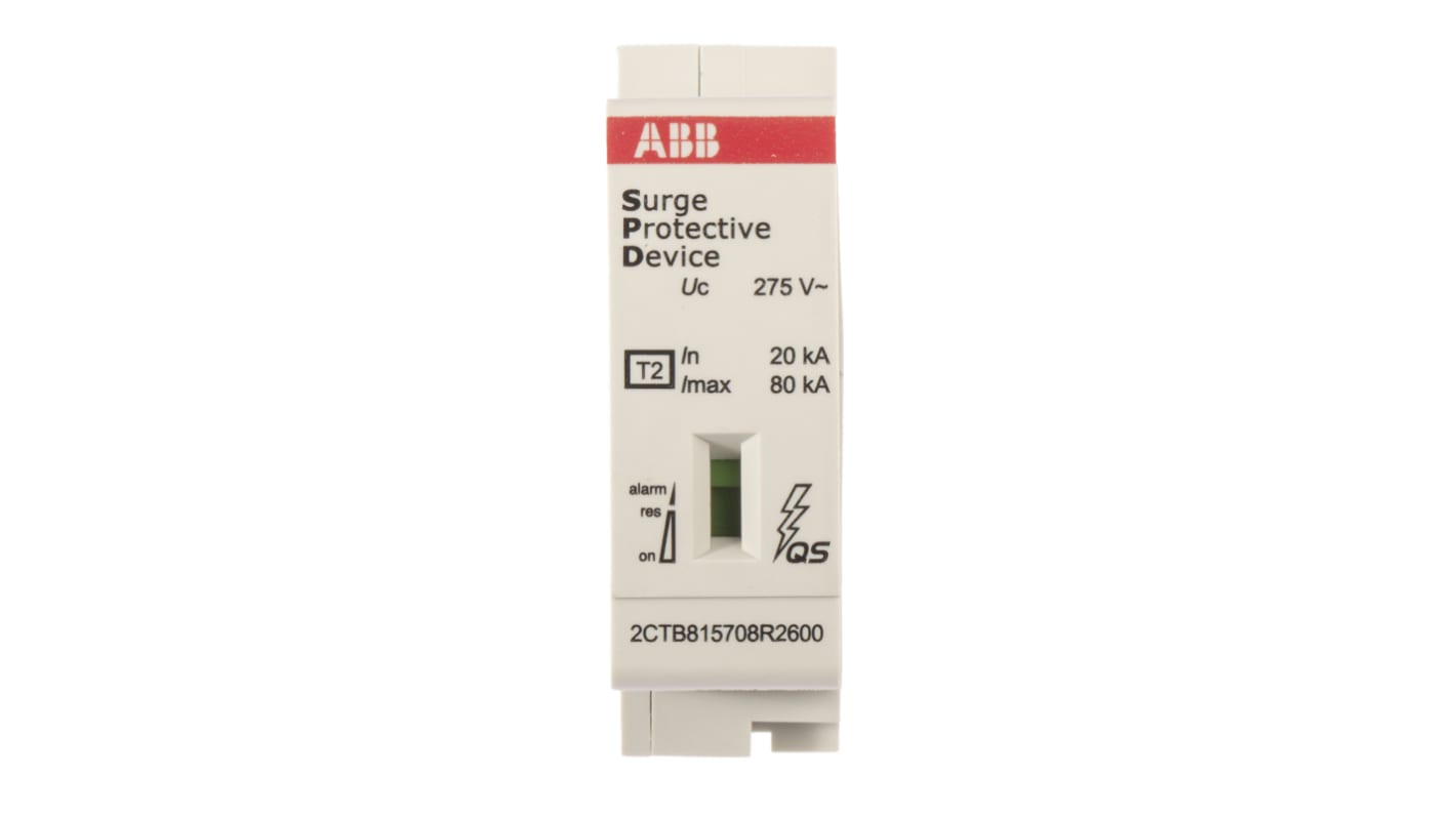 ABB, OVR Surge Protection Device 275 V Maximum Voltage Rating 80kA Maximum Surge Current Surge Protection Device