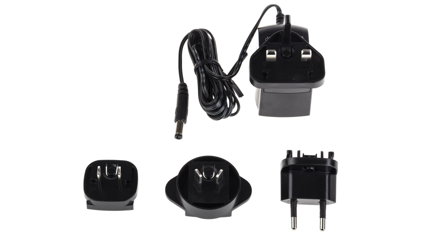 RS PRO 12V dc AC/DC-adapter, AC/DC-adapter, 500mA, 6W, Universalplug UX