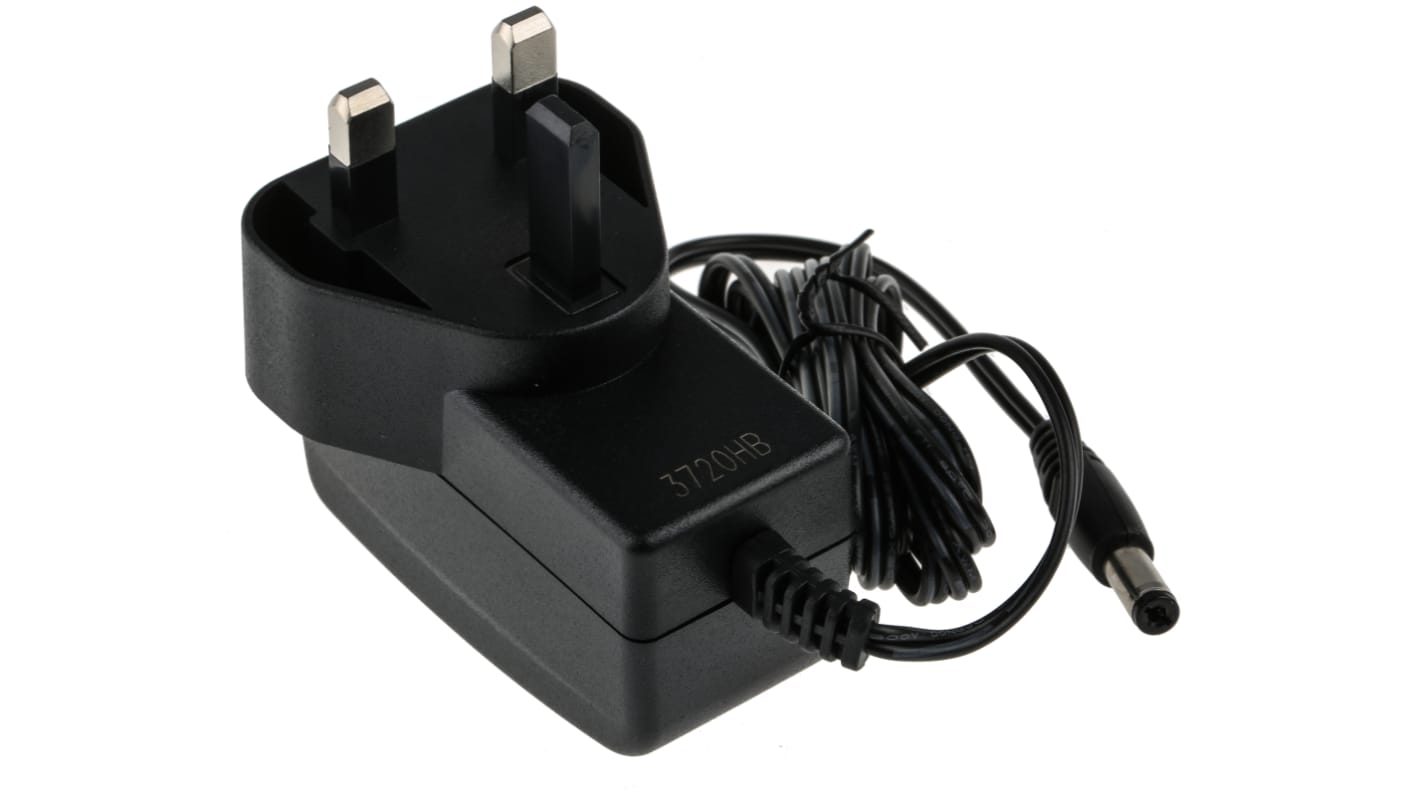 RS PRO 12W Plug-In AC/DC Adapter 12V dc Output, 1A Output