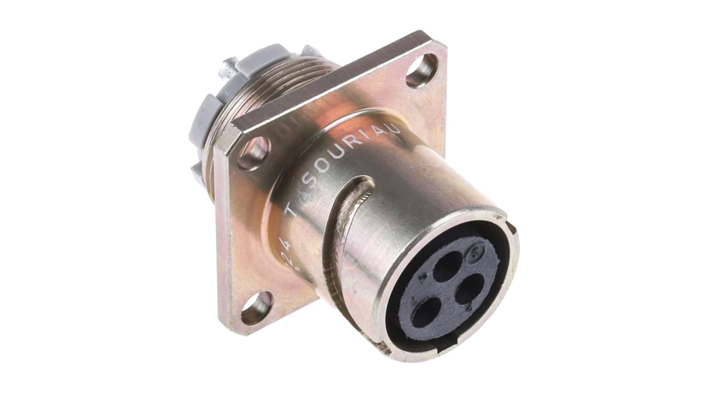 Souriau Sunbank by Eaton Circular Connector, 3 Contacts, Panel Mount, Socket, Female, IP65, 840 Series