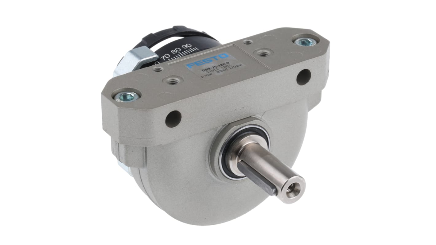 Festo DSR Series 8 bar Double Action Pneumatic Rotary Actuator, 180° Rotary Angle, 68.1mm Bore