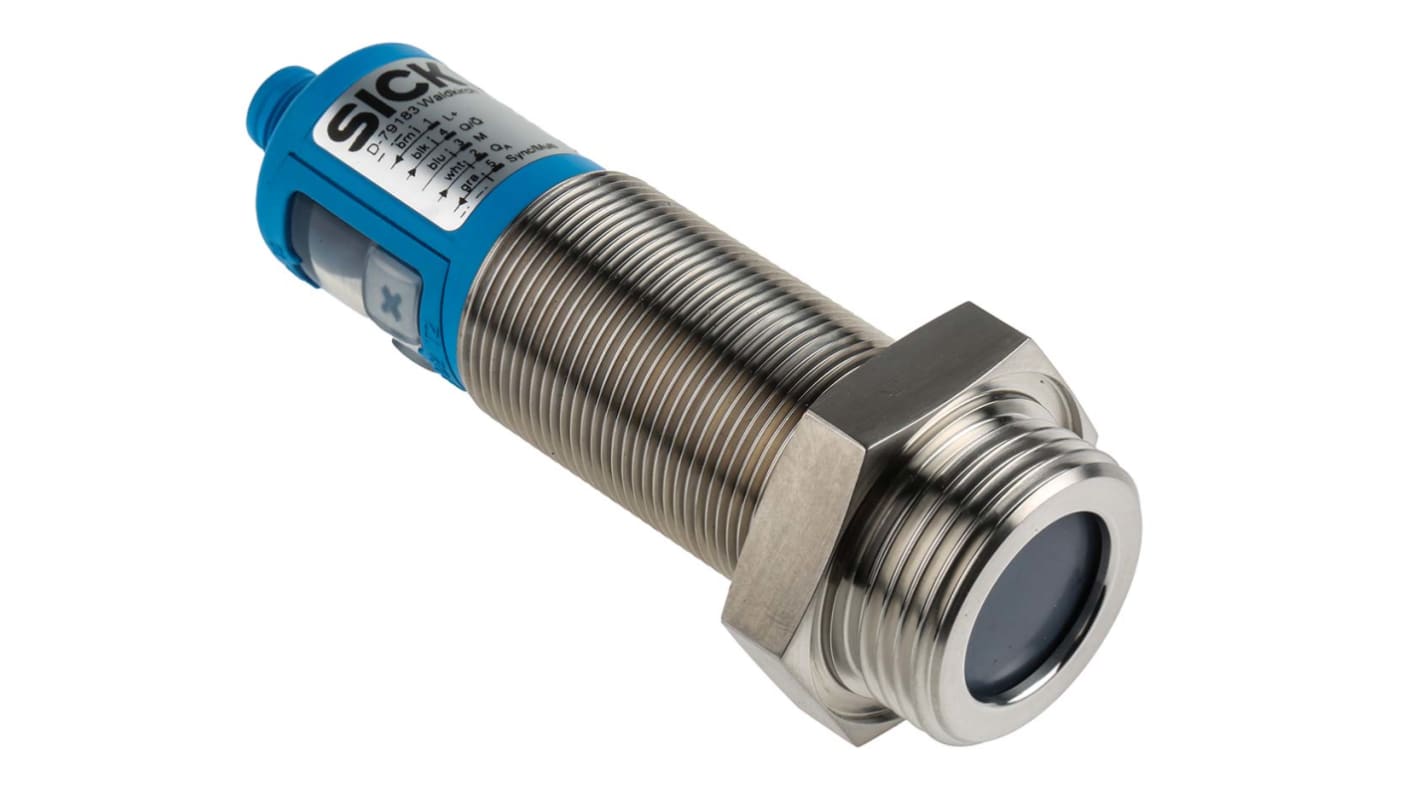 SICK UP56 Series Ultrasonic Level Sensor with display Ultrasonic Level Sensor, 0-10, 4 to 20 mA, PNP Output, G1 Thread,