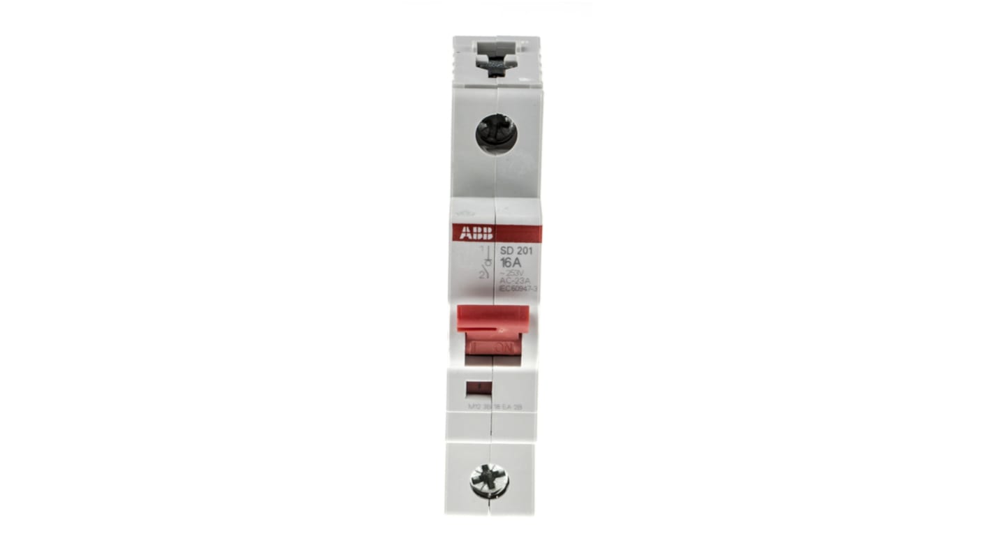 ABB 1P Pole Isolator Switch - 16A Maximum Current