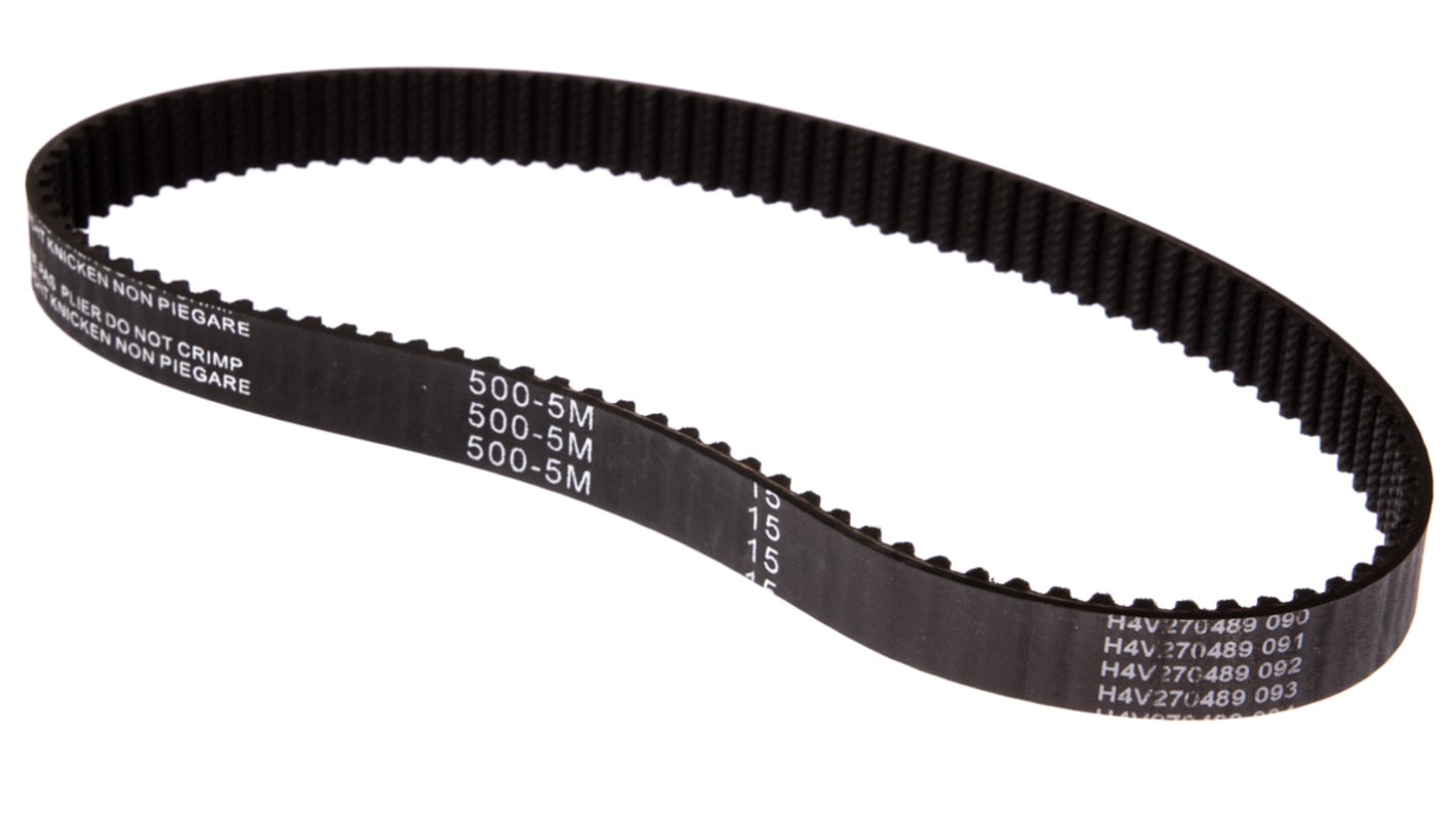 RS PRO Timing Belt, 100 Teeth, 500mm Length, 15mm Width