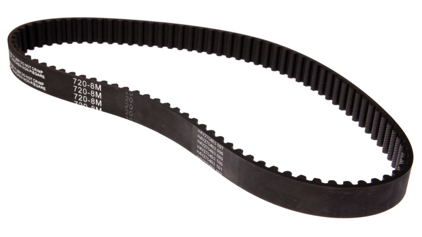RS PRO Gummi Zahnriemen 90 Zähne, Teilung 8mm, Maße 20mm x 720mm