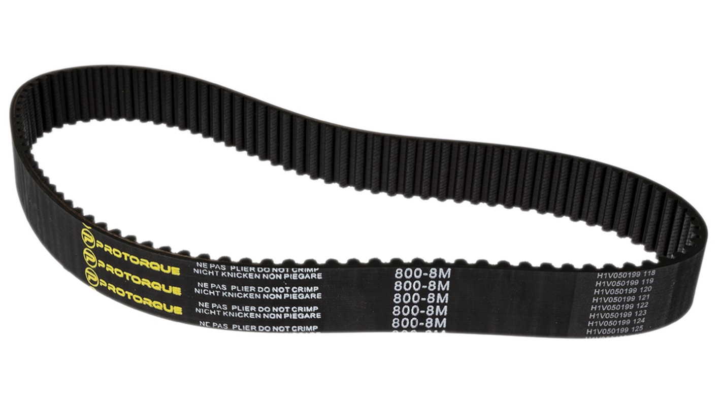 RS PRO Gummi Zahnriemen 100 Zähne, Teilung 8mm, Maße 30mm x 800mm