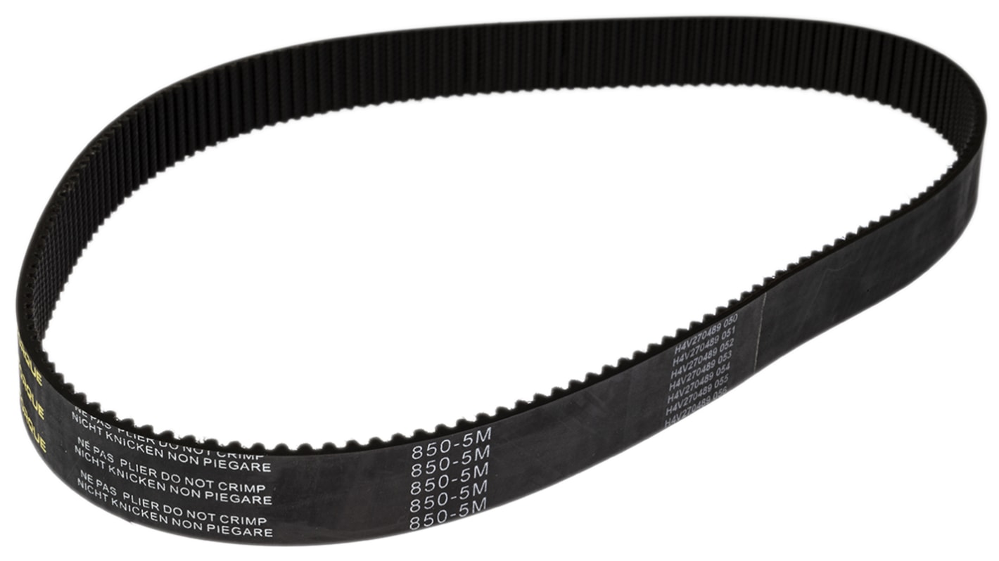 RS PRO vezérműszíj, 25mm széles, 850mm hosszú, Gumi
