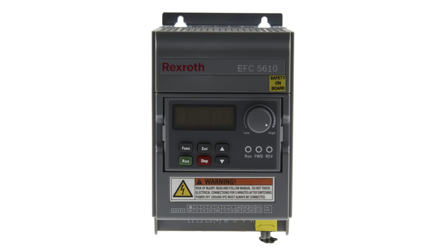 Bosch Rexroth Inverter Drive, 0.4 kW, 3 Phase, 380 V ac, 1.3 A, EFC 5610 Series