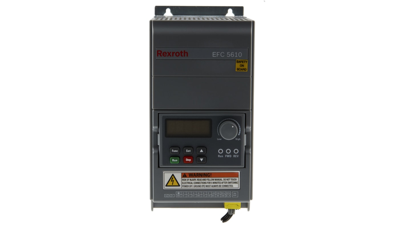 Variador de frecuencia Bosch Rexroth serie EFC 5610, 2,2 kW, 380 V ac, 3 fases, 5,6 A, 0 → 400Hz, IP20, CANOpen