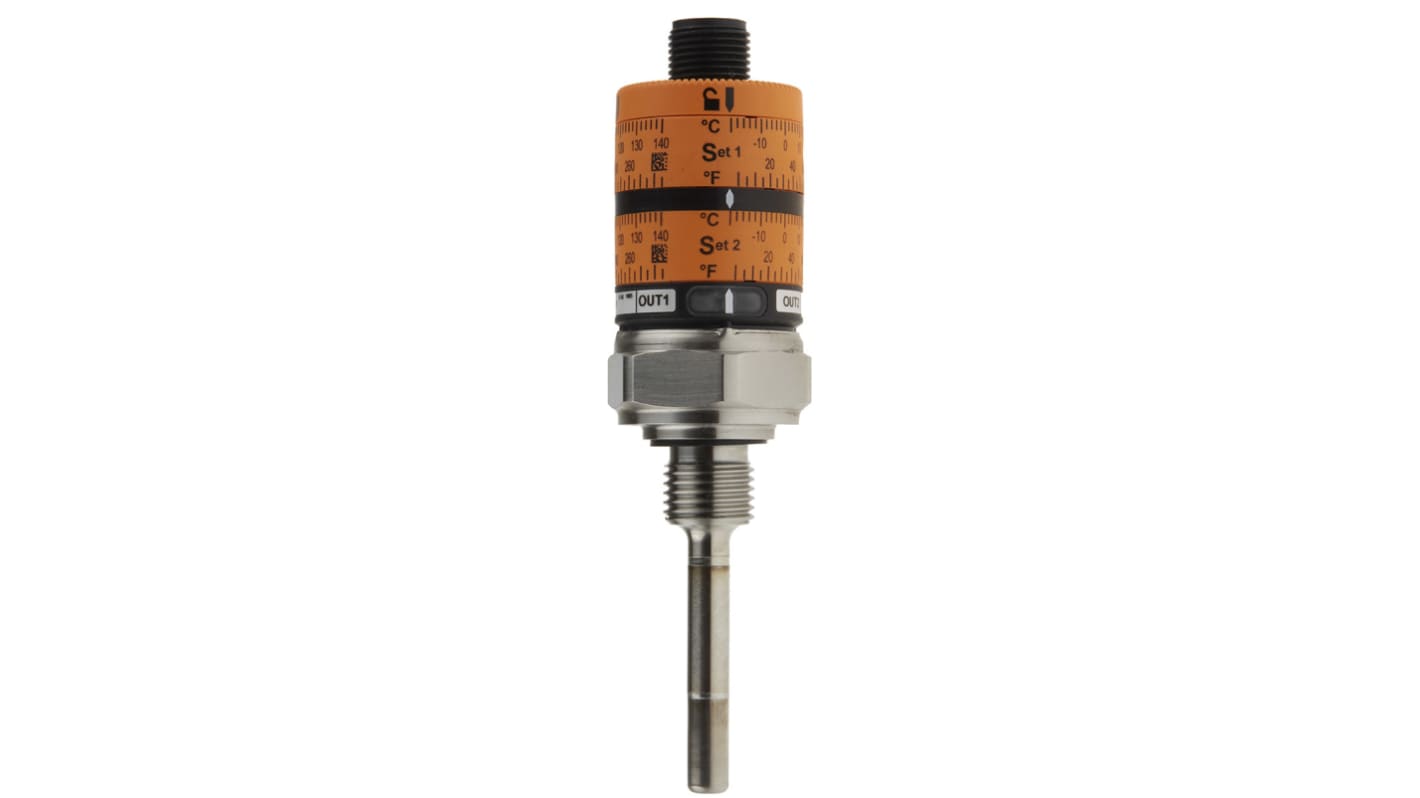 ifm electronic PT1000温度传感器 RTD温度传感器, 探头Φ6mmx50mm, -40°C∼+145°C