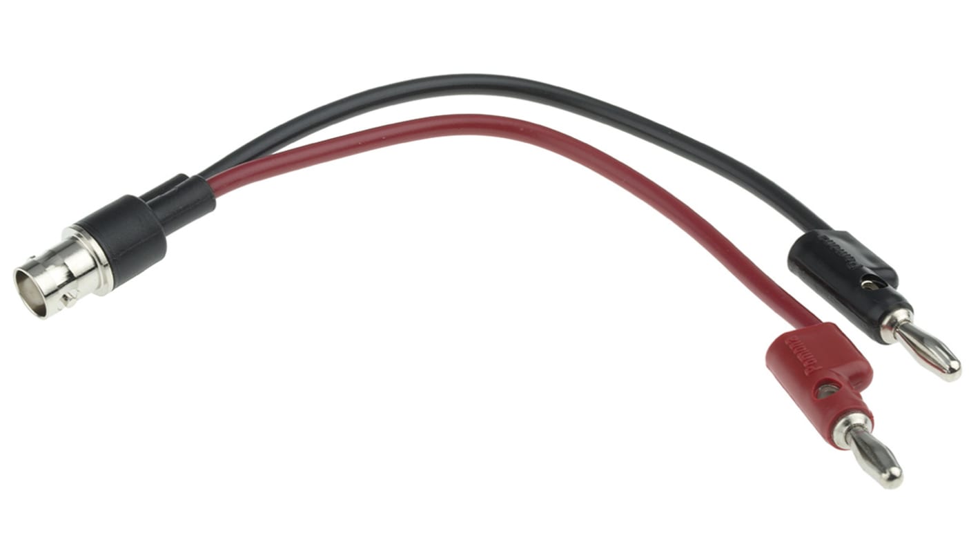 Pomona BNC Test Lead, 500V dc, Black, Red, 210.69mm Lead Length