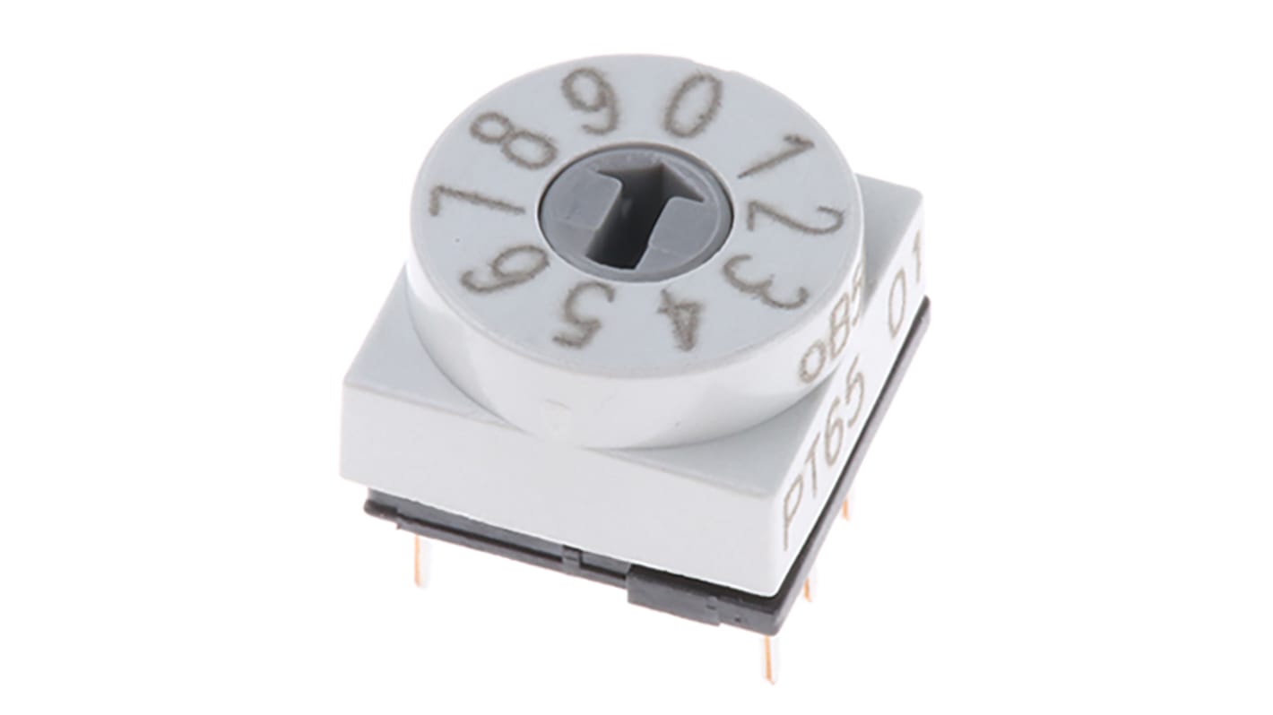 Hartmann 10 Way Through Hole DIP Switch, Screwdriver Actuator