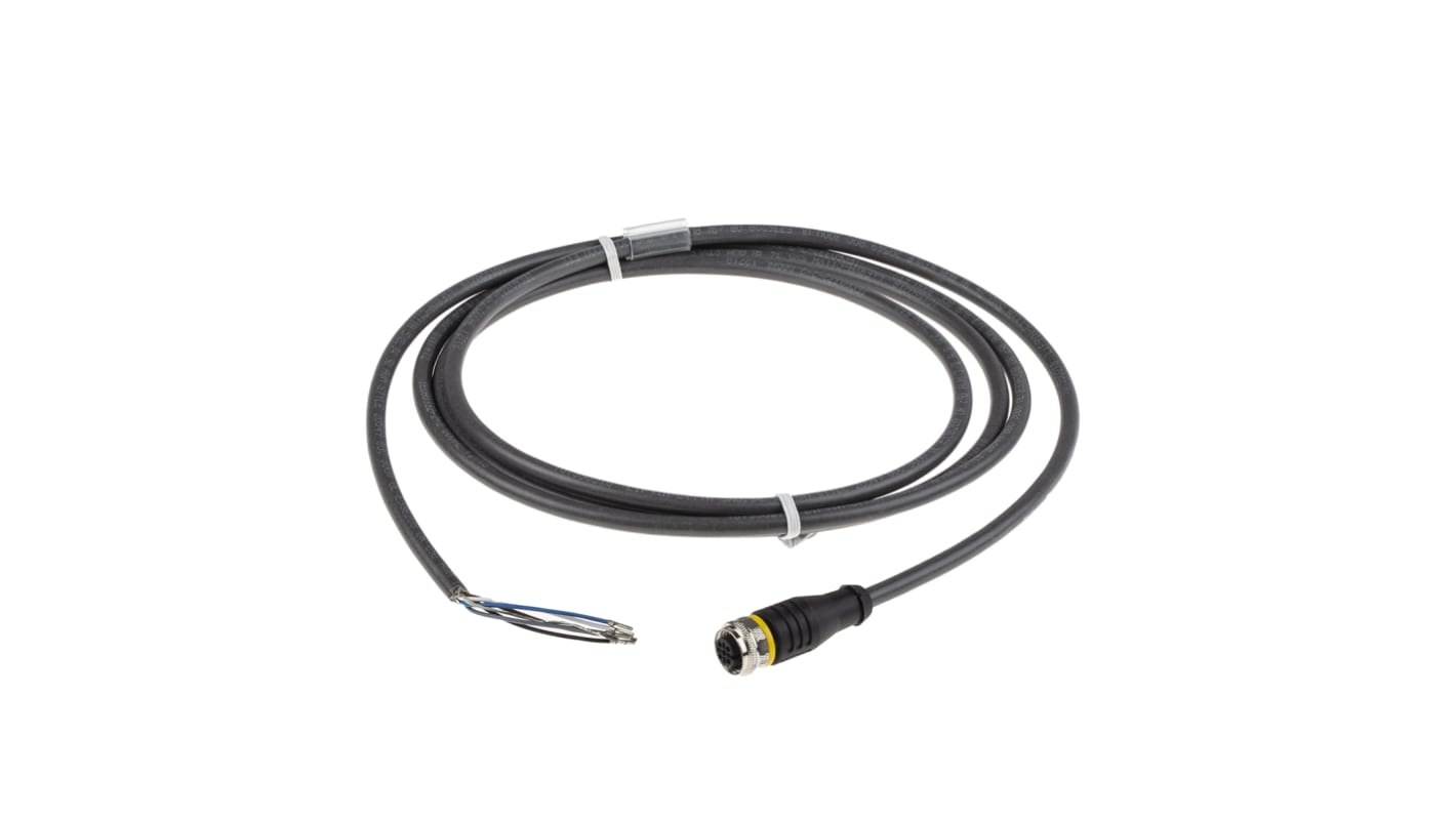 Turck Straight Female 5 way M12 to Unterminated Sensor Actuator Cable, 2m