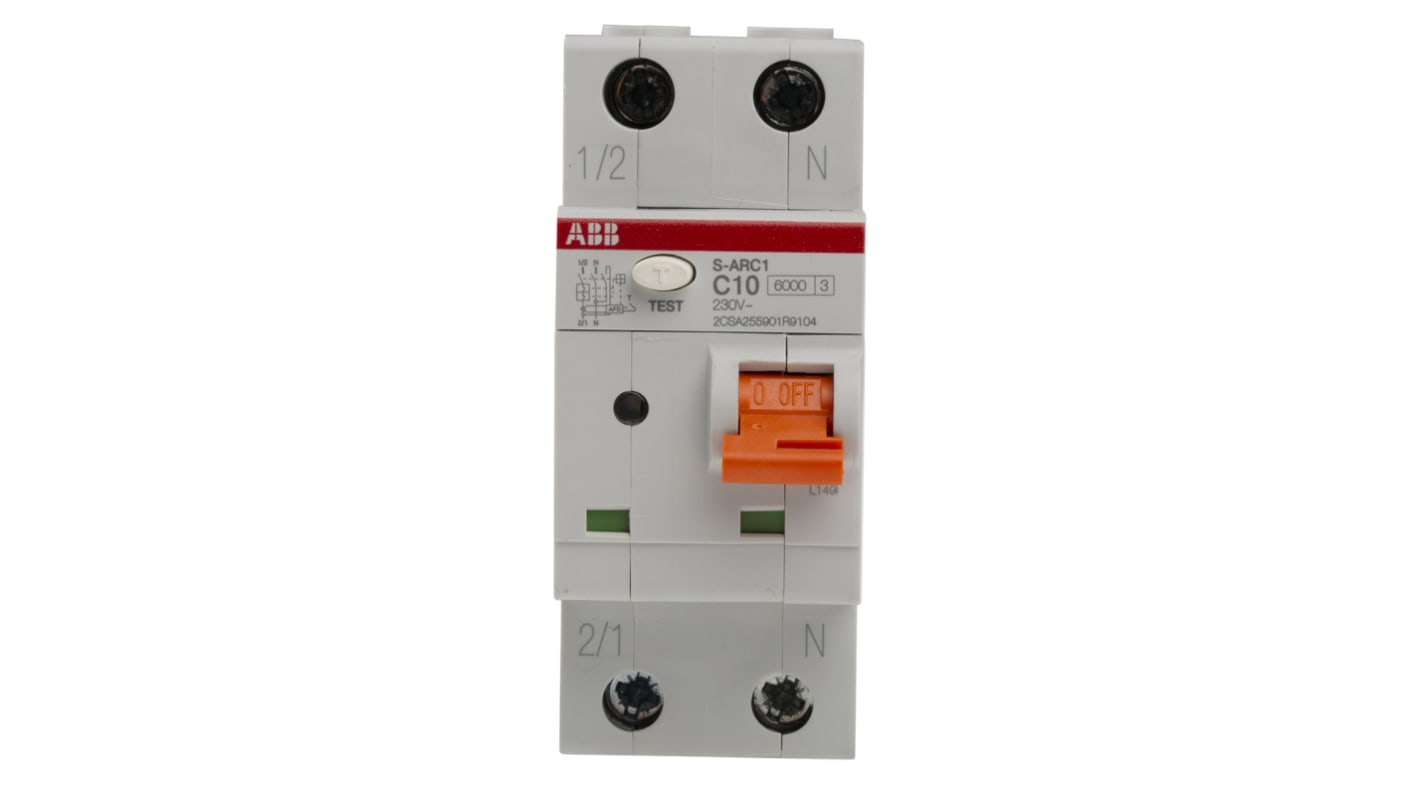 Interruttore magnetotermico ABB 1+N 10A 6 kA, Tipo C