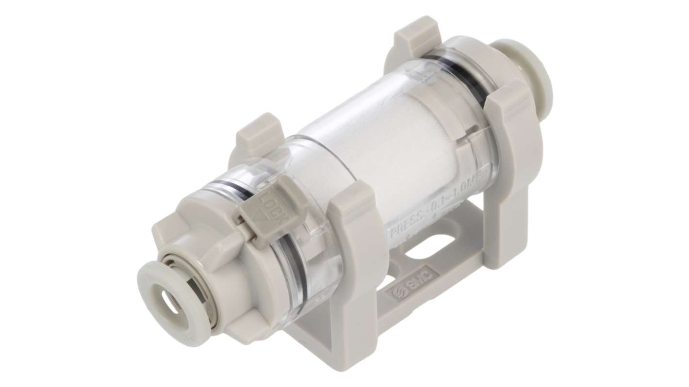 SMC Vacuum Filter - ZFC Series, 5μm, 6 Dia. mm Port Connection