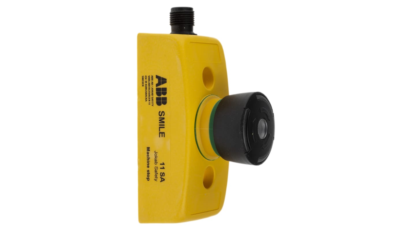 ABB Jokab Smile 11 SA Series Black Illuminated Twist Release Push Button, IP65