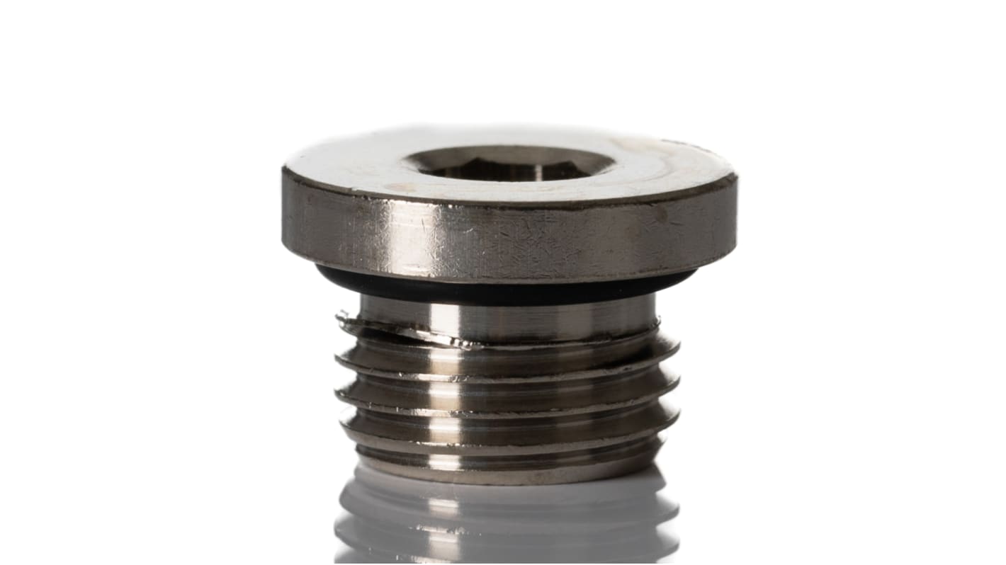 RS PRO G 1/4 Male NBR Plug Fitting
