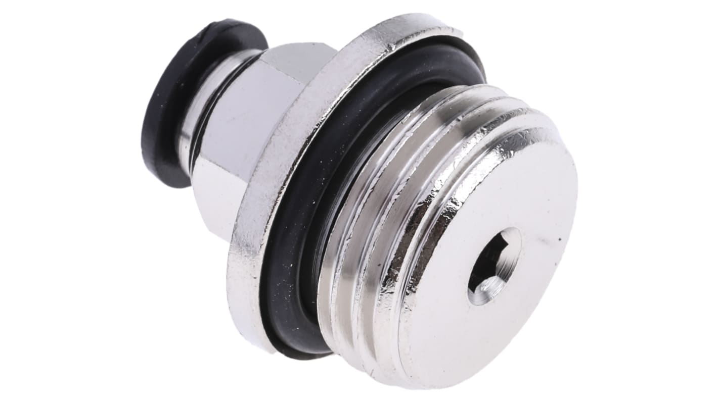 RS PRO G1/2 Stecker x 6-mm-Steckanschluss Steckfitting, Gewinde-zu-Rohr, Messing, 20 bar
