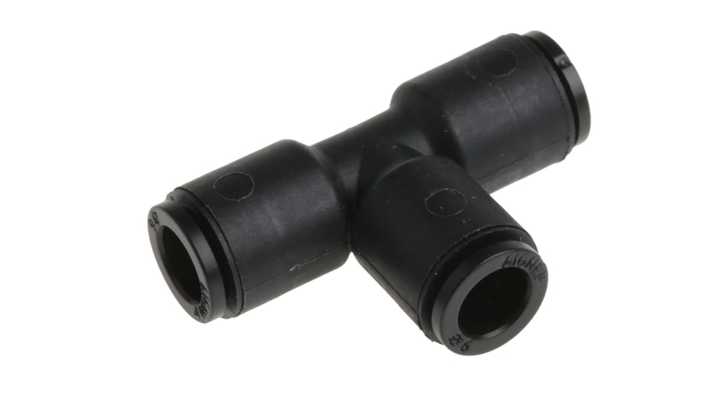 RS PRO Push-in Fitting Push In 6 mm, Push In 6 mm to Push In 6 mm, Tube-to-Tube Connection Style