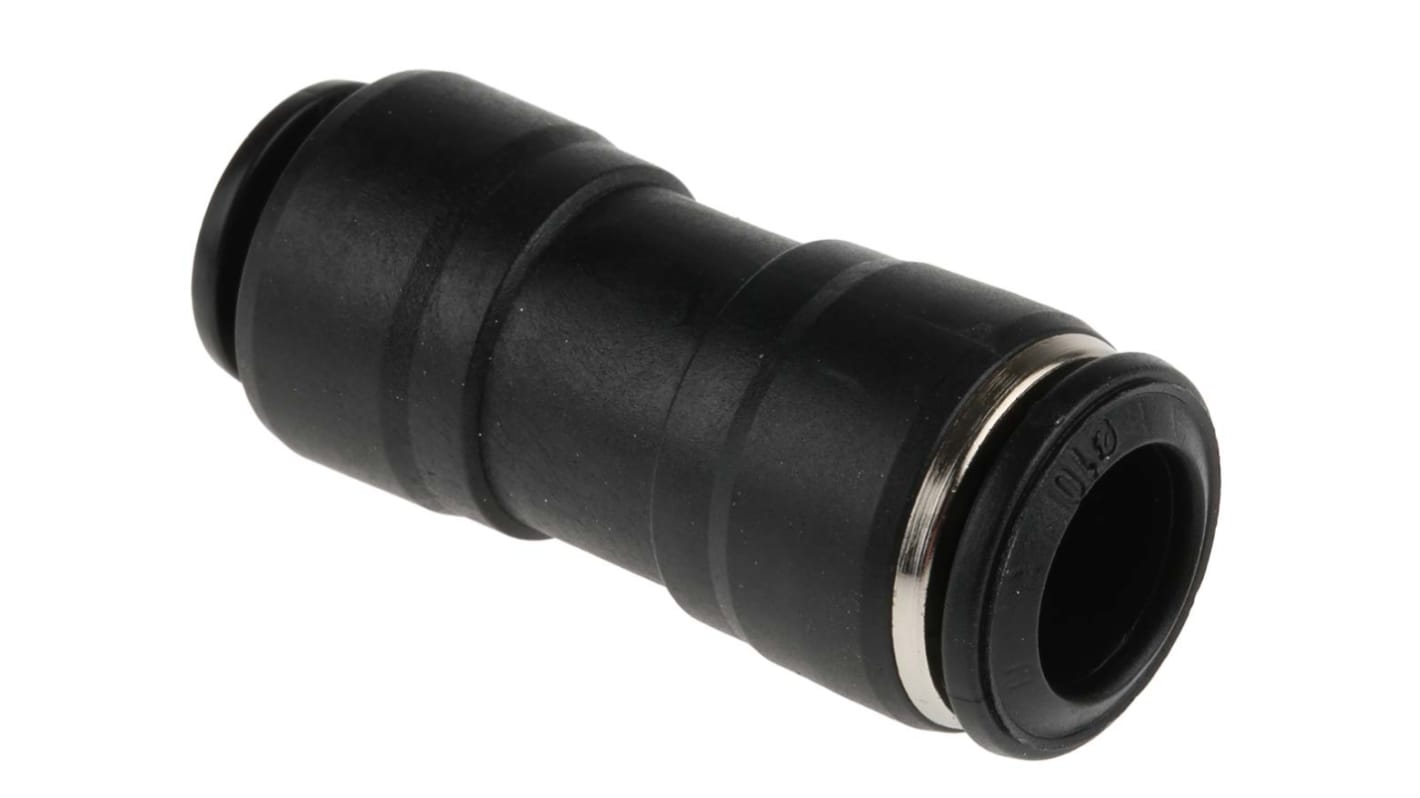 RS PRO Push-in Fitting, Push In 10 mm to Push In 8 mm, Tube-to-Tube Connection Style