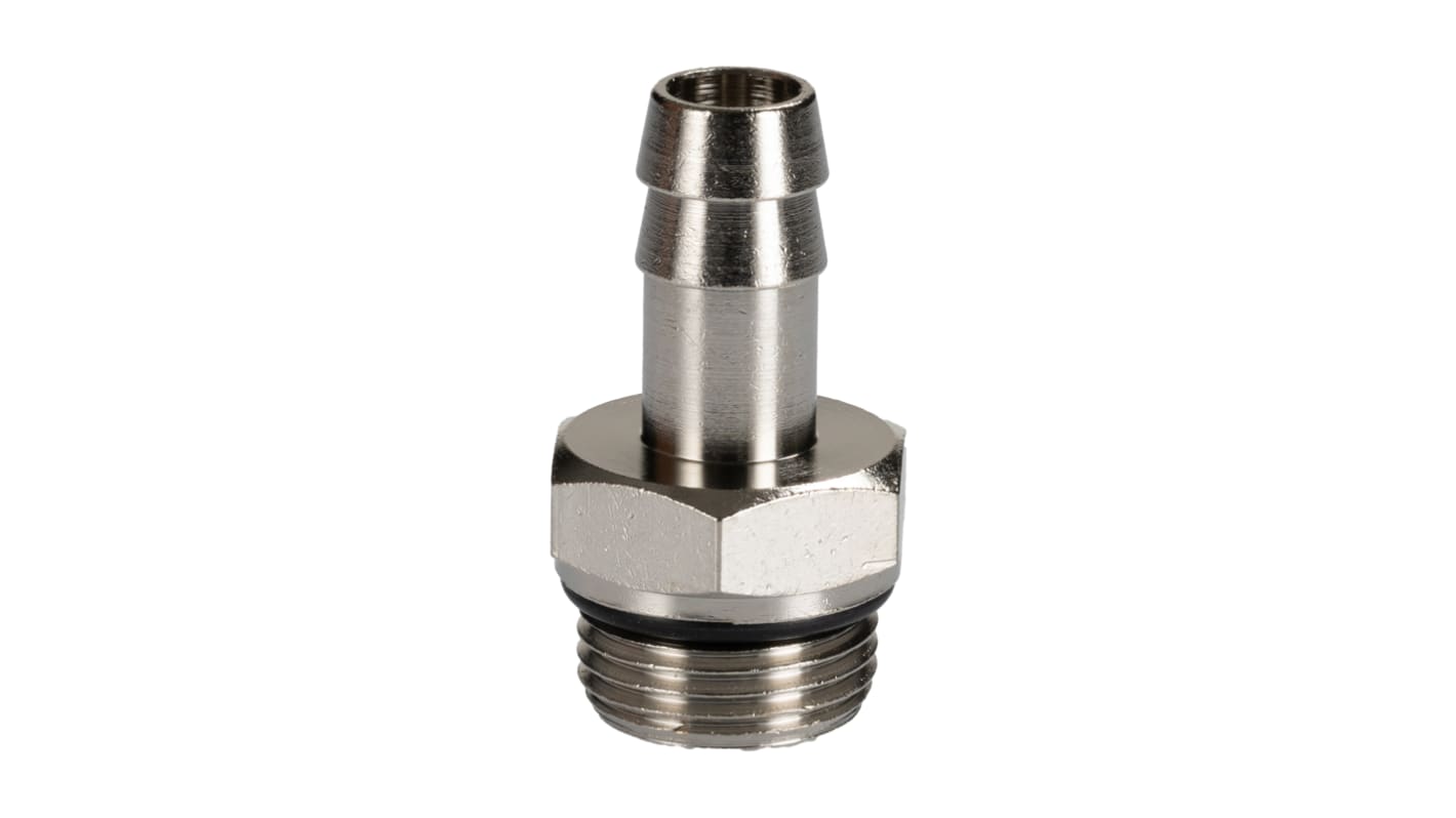 RS PRO Hose Connector Hose Tail Adaptor, BSPP 3/8in 10mm ID, 5 MPa, 50 bar