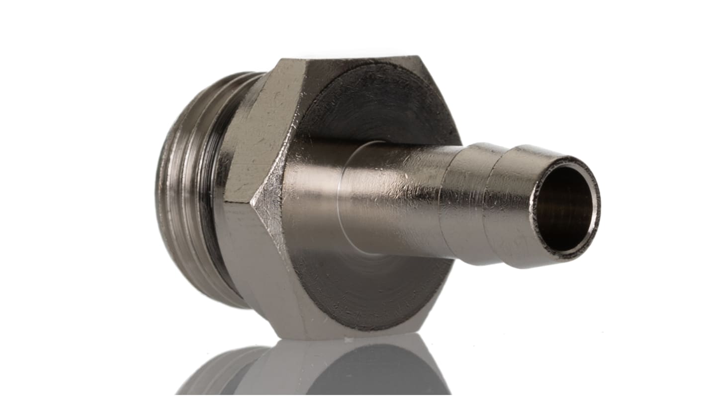 RS PRO Hose Connector Hose Tail Adaptor, BSPP 1/2in 10mm ID, 5 MPa, 50 bar
